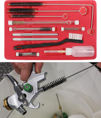 Air spray gun cleaning kit - air,