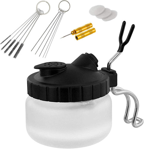Airbrush cleaning pot - airbrush, kit
